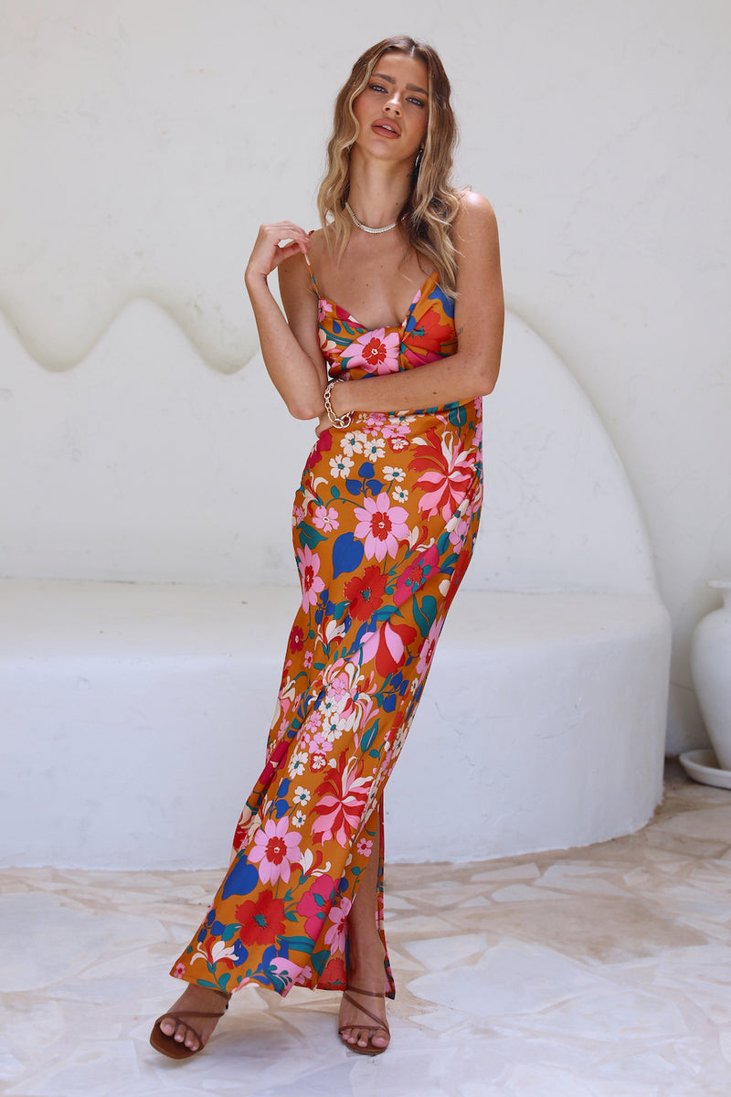 My Muse Maxi Dress Orange | Fortunate One