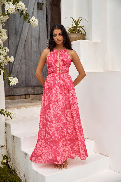 Sunshine Glow Maxi Dress Pink