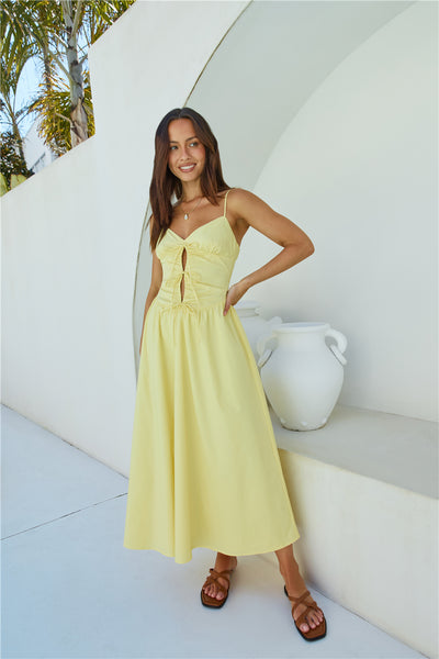 Sincerely True Maxi Dress Yellow