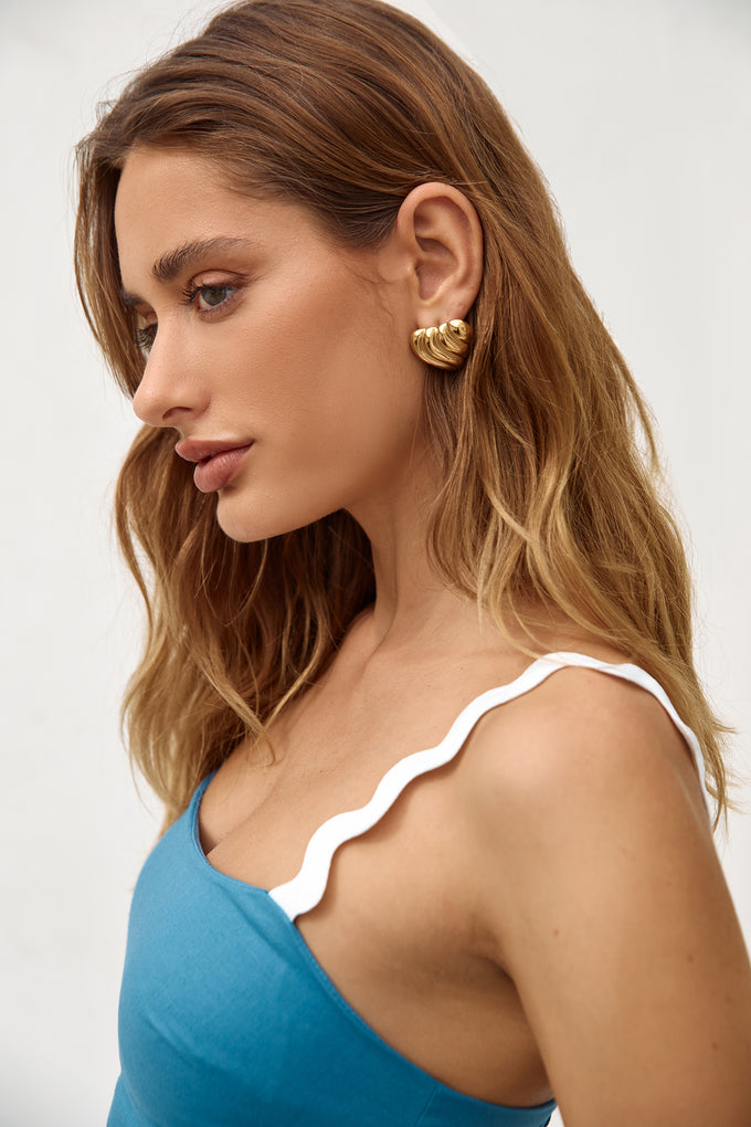 18k Gold Plated Fave Places Earrings Gold