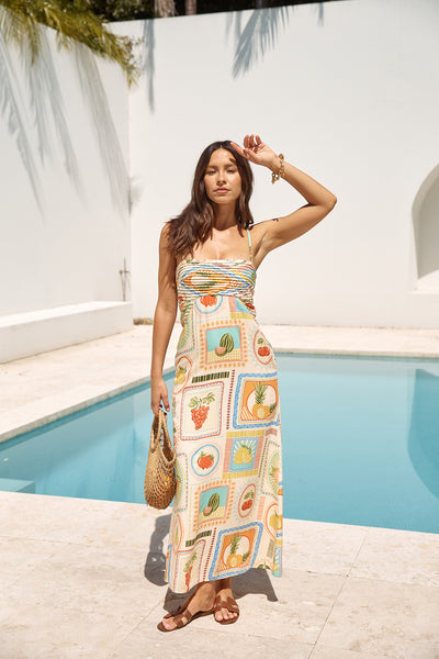 SEVEN WONDERS Agata Midi Dress Agata Print