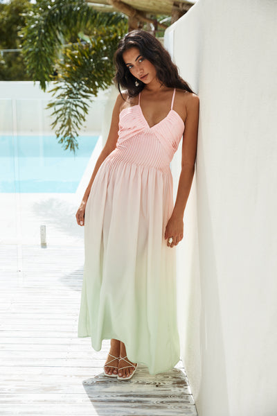 Energetic Lover Maxi Dress Green