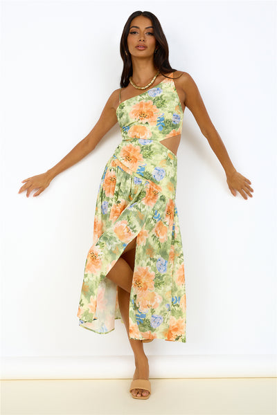 Castle In The Sky Maxi Dress Green