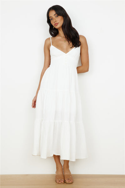 Share The Love Maxi Dress White