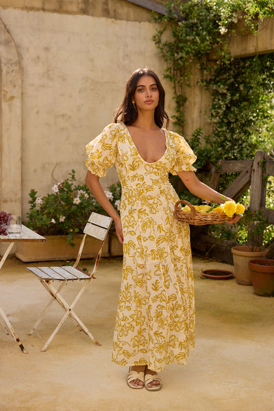 Golden Child Maxi Dress Yellow