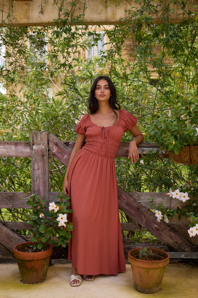 Dusk and Dawn Maxi Dress Brown