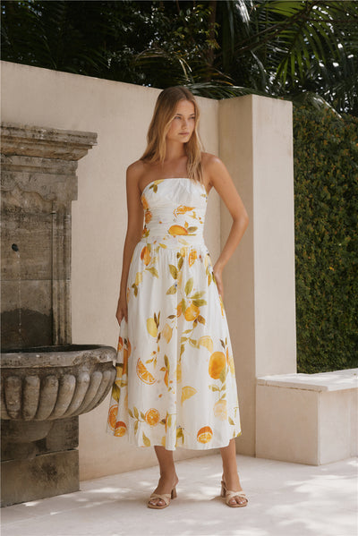 Golden Glow Maxi Dress Yellow