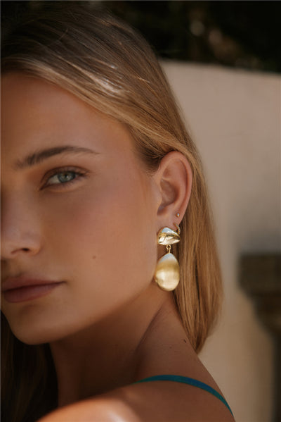 18K Gold Plated Capri Tour Earrings Gold