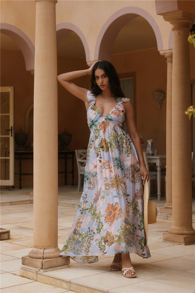 Tropical Bloom Maxi Dress  Floral