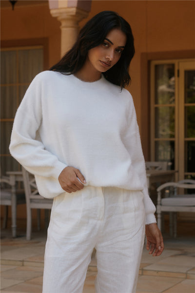 Fior Nights Jumper in White