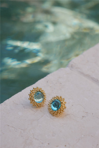 18K Gold Plated Tide Pool Earrings Gold