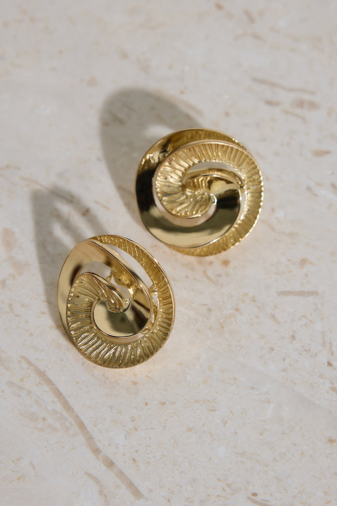 18K Gold Plated Fira Earrings Gold