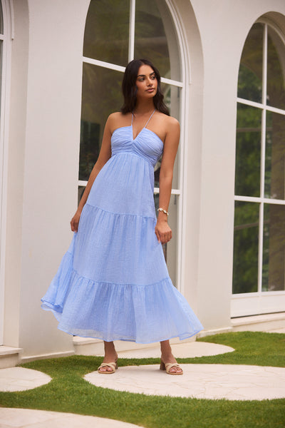 Swift You Away Maxi Dress Blue