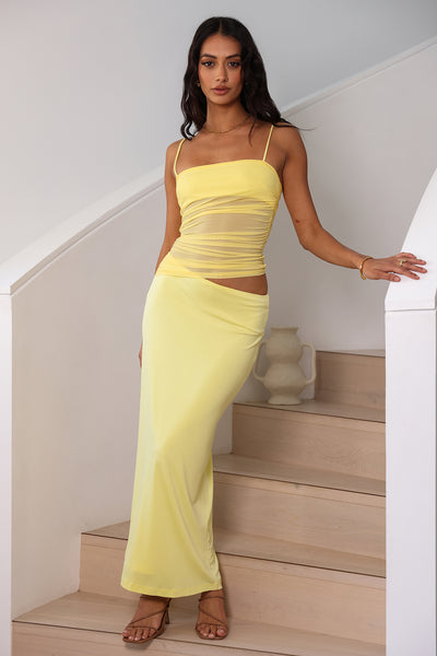 Belle Of The Ball Maxi Dress Yellow