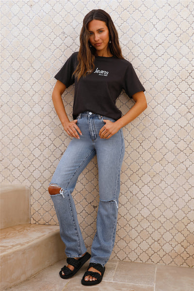 ABRAND '94 High Straight Sylvie Rip Jeans