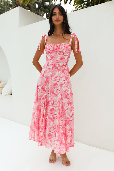 Lovers Dance Maxi Dress Pink