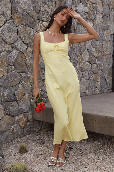 Lemon Squeeze Maxi Dress Yellow