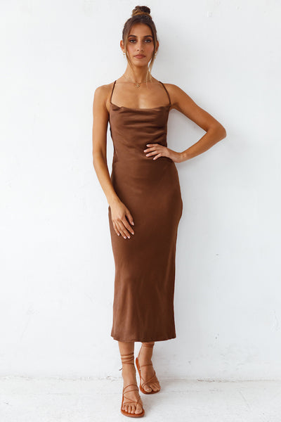 Sanctuary Maxi Dress Brown