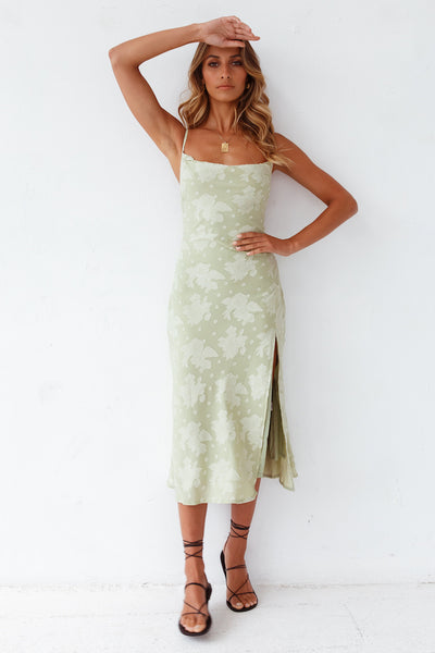 Leora Midi Dress Green