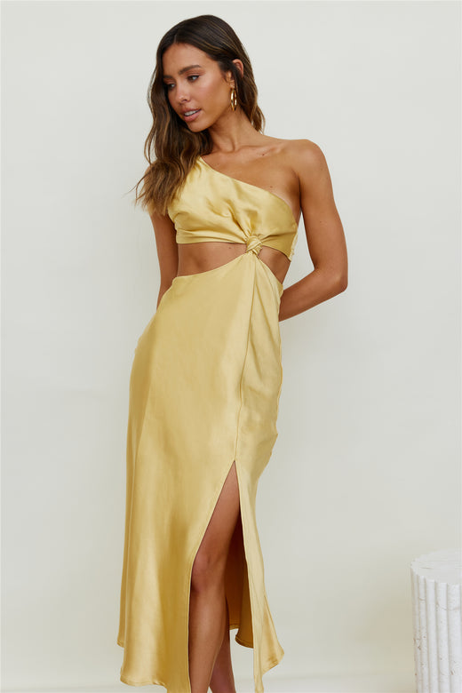 VMMADELEINE Long dress, Light Yellow