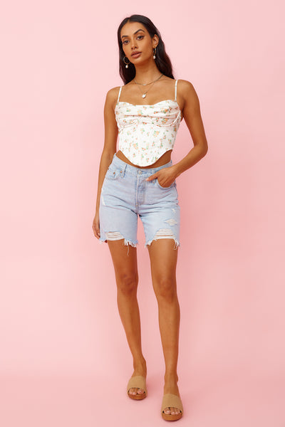 LEVI'S 90s 501 Shorts Light Indigo Destructed