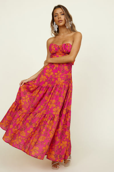 Beyond The Sea Maxi Dress Pink