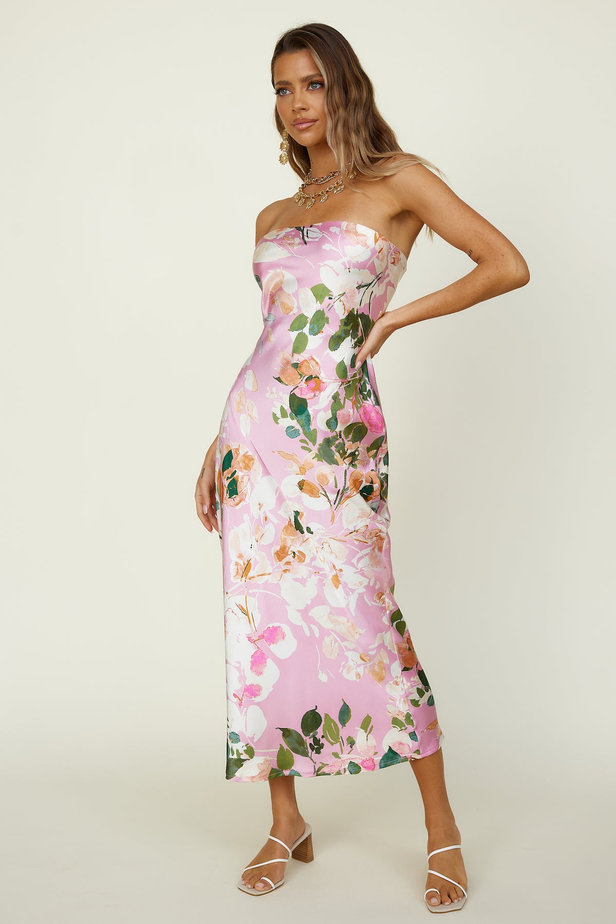 Truthfully Maxi Dress Pink | Fortunate One