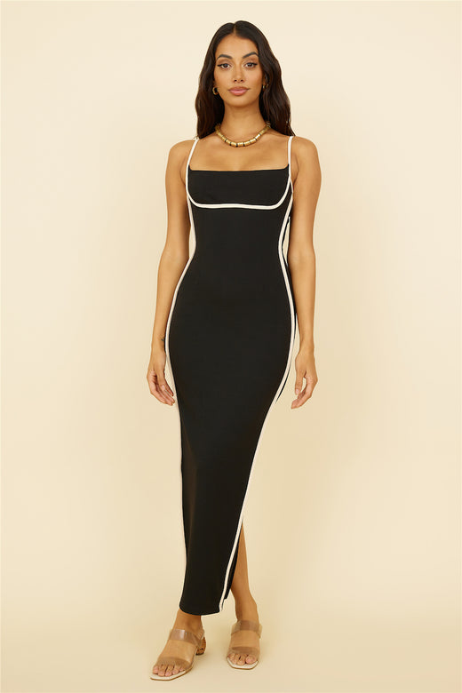 Run Me My Money Maxi Dress (Black)