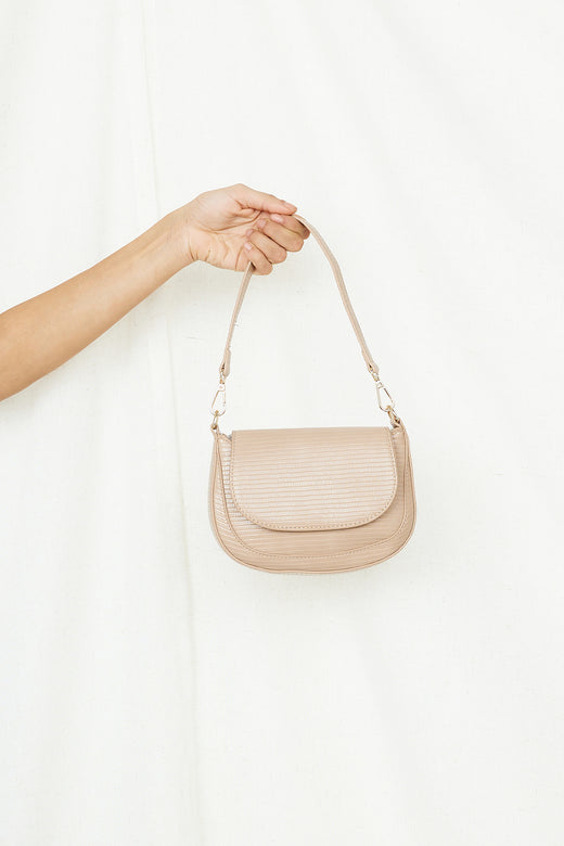 Rose Shoulder Bag (Camel Croc) by Billini