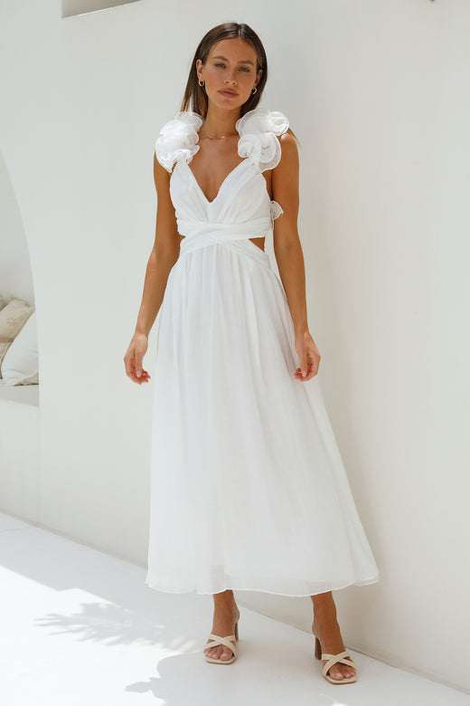 White Midi Dresses Women s Dresses for Every Occasion Shop