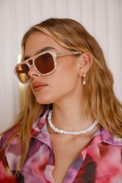 BANBÉ The Lais Sunglasses Pearl Tort Caramel