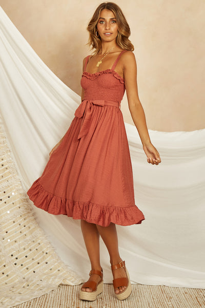 Darling Do Midi Dress Rose