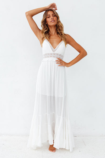 All My Love Maxi Dress White